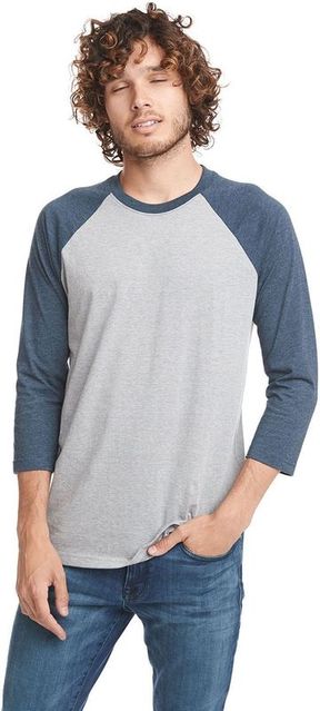 Next Level Unisex CVC 3/4 Sleeve Raglan Baseball T-Shirt